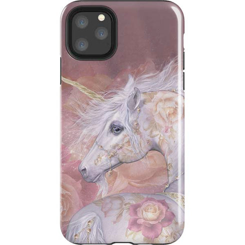 Licorne Florale Rose Unicorn by Laurie Prindle iPhone Cases